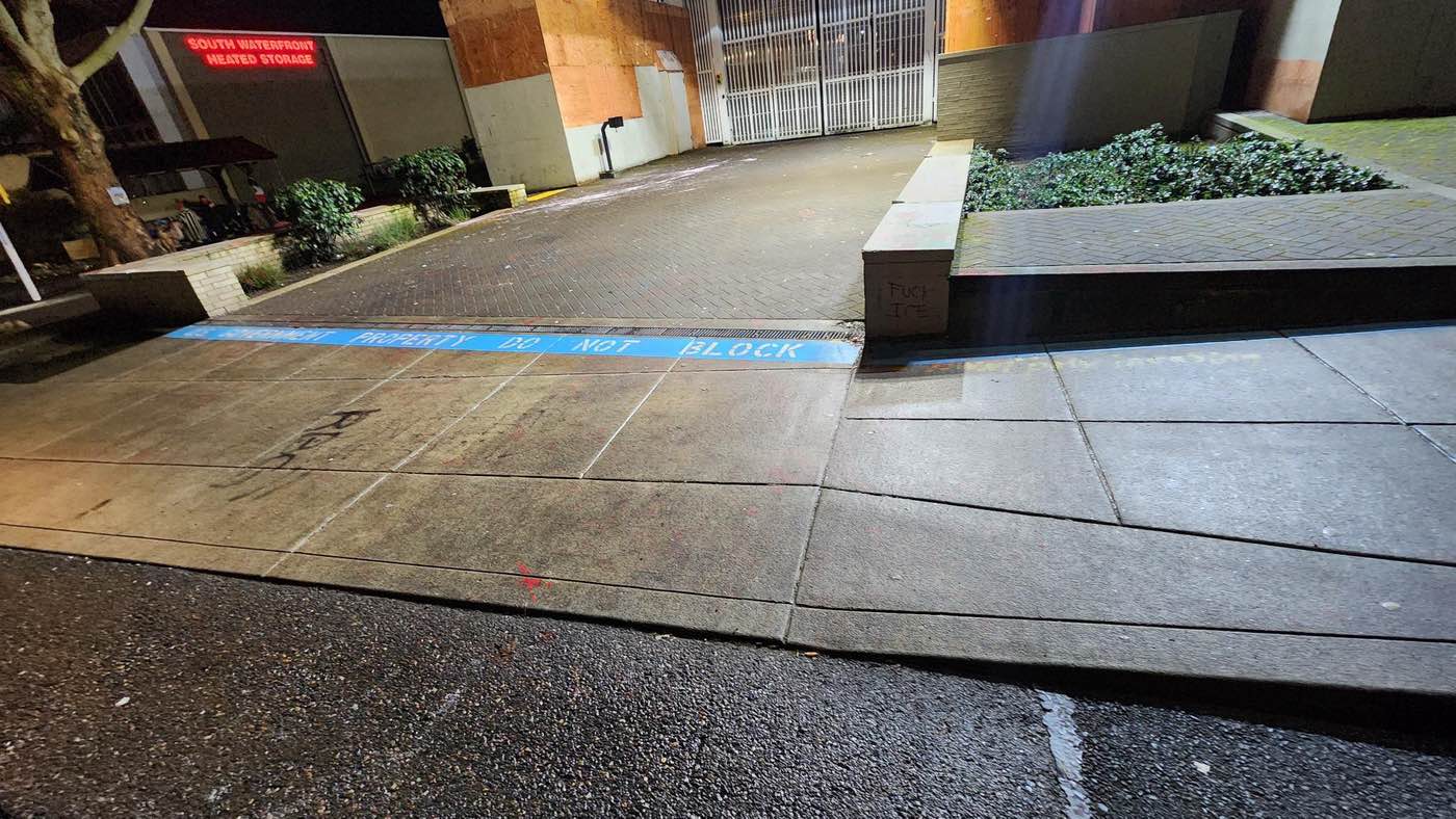 Crossing the Line: It Really Is Safer in the Front : Surrounding the Portland ICE Facility 2 image