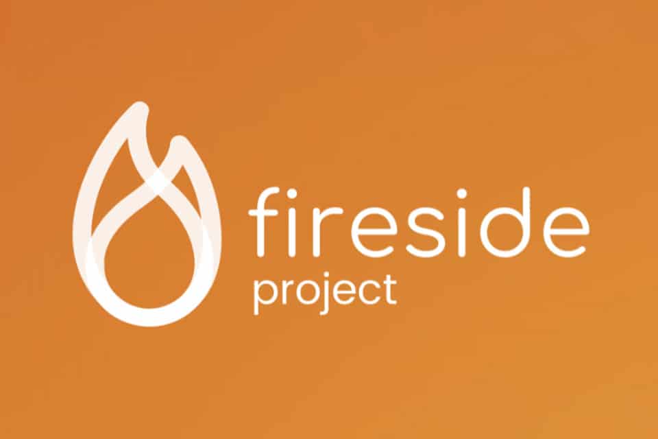 invōk.io petition & crowdfunding social platform - Fireside project logo on an invōk.io orange background.