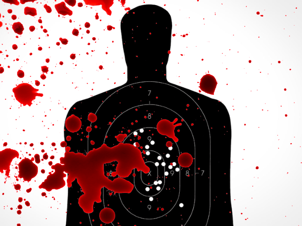 invōk.io petition & crowdfunding social platform - A petition and crowdfunding social platform where users can invōk.io for causes while featuring a silhouette of a man with blood splatters on his face.