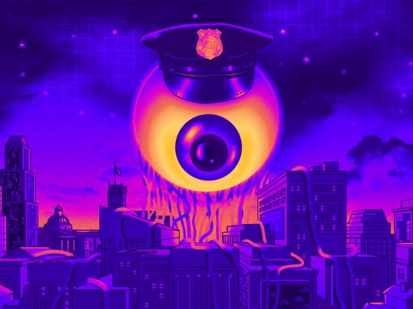 invōk.io petition & crowdfunding social platform - Invōk.io is a petition and crowdfunding social platform featuring an eye with a police hat