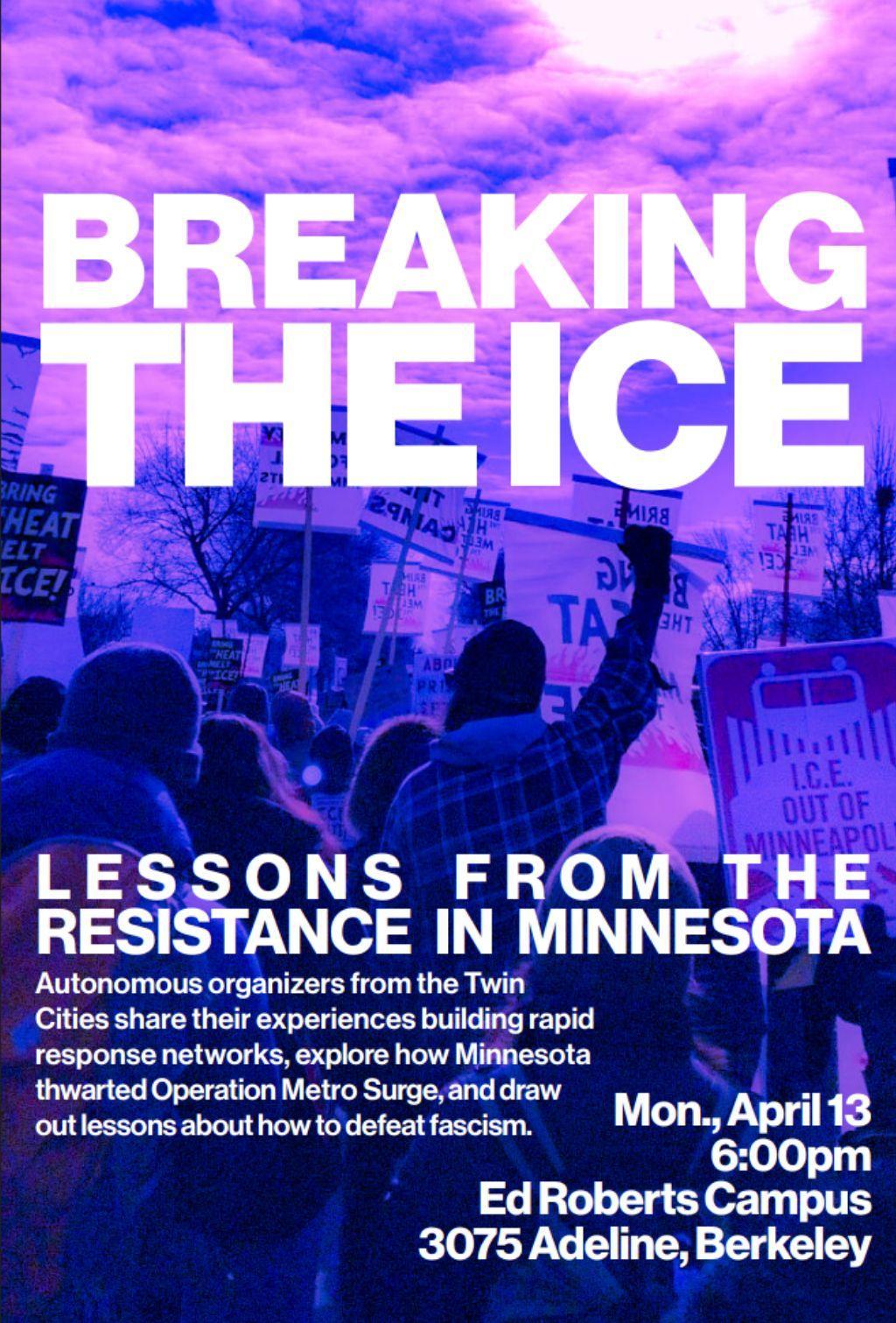 Breaking the ICE: Lessons from the Resistance in Minnesota : A Countrywide Speaking Tour 13 image