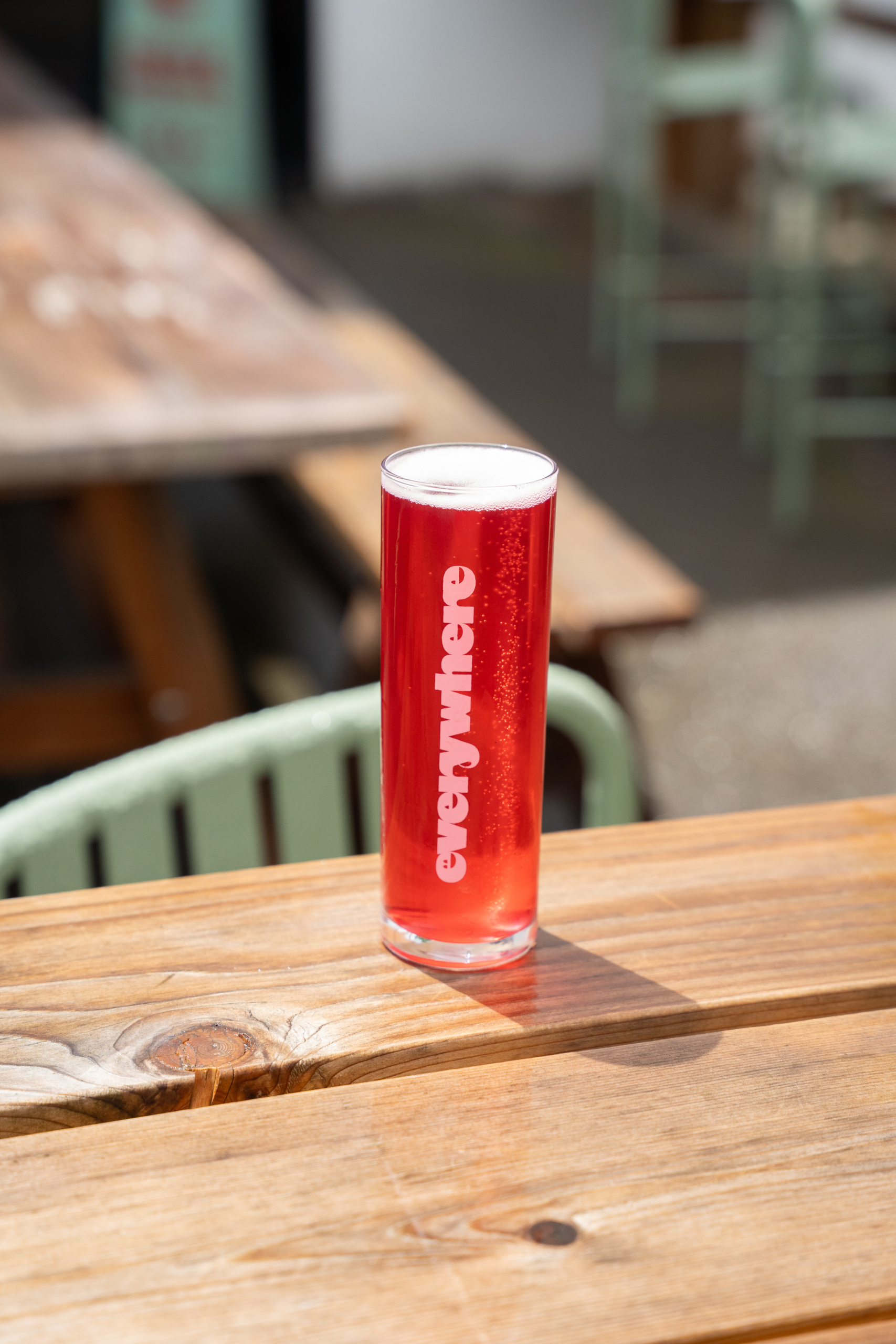 a glass of an alcoholic drink