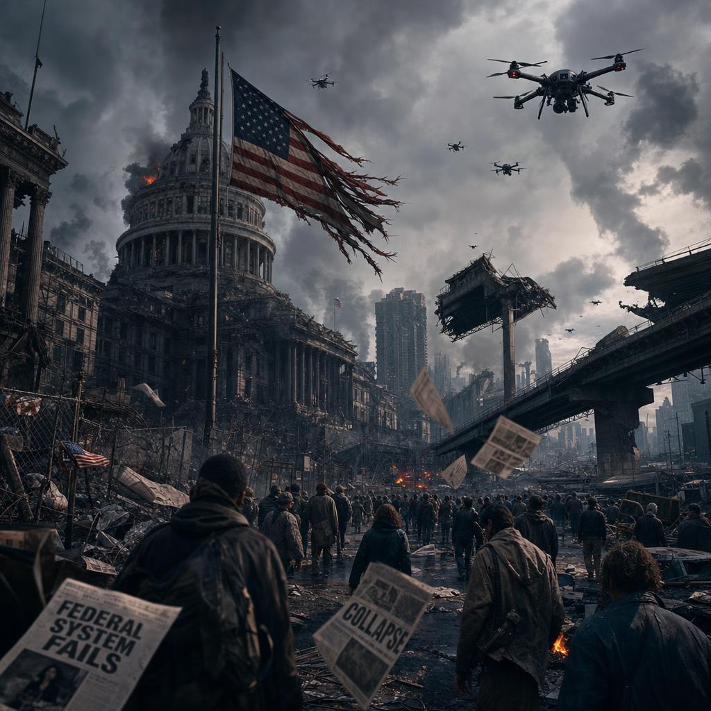 Societal collapse is often a result of multifaceted and interlinked factors that can lead to the breakdown of social, economic, and political structures.