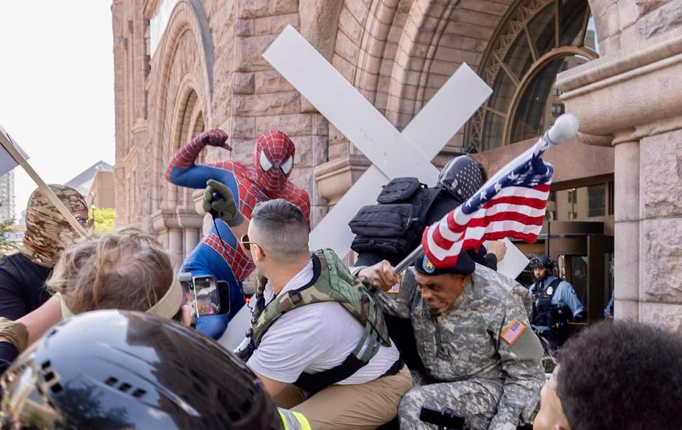 “Spider-Man Did Nothing Wrong” : Holding Fascism at Bay in the Streets under Trump 2.0 1 image